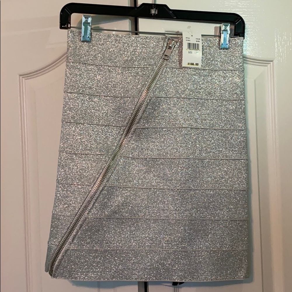 NEW Silver Skirt from Saks Fifth Avenue